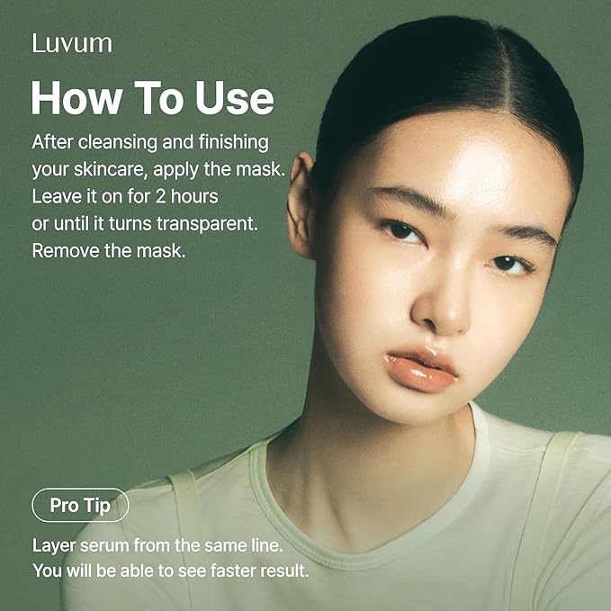 LUVUM Afterglow Yuja Gel Mask, Vitamin C, Overnight Hydrogel Mask, 4+1 Pack