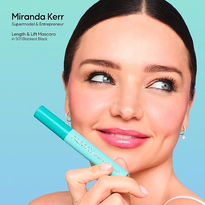 Almay Lengthening Mascara, Volume & Lift, Eye Makeup, Hypoallergenic and Fragrance Free (Packaging May Vary), 040 Waterproof Black, 0.24 fl oz