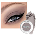 MAKI YIKA Misty Gray Matte Single Eye Shadow Palette for Women Pigmented Grey Eyeshadow Powder for Black Eyes Color Stay Long Lasting Waterproof Eye Makeup Palette, #9