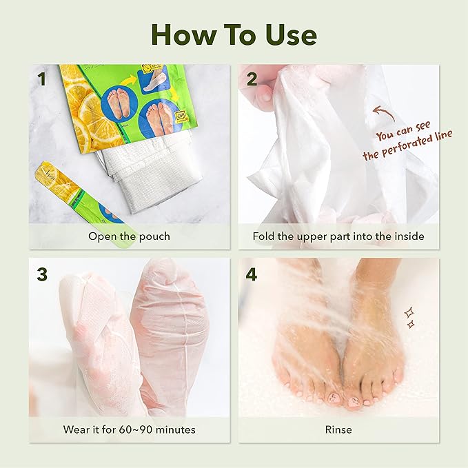 Purederm Shiny & Soft Foot Peeling Mask (9 Pack)