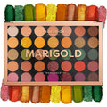 Profusion Cosmetics Marigold 35 Shade Eyeshadow Palette – Multicolor Blendable Natural Shades in Matte, Shimmer, and Glitter Finishes, Long-Wear Formula, Vegan & Cruelty-Free Makeup