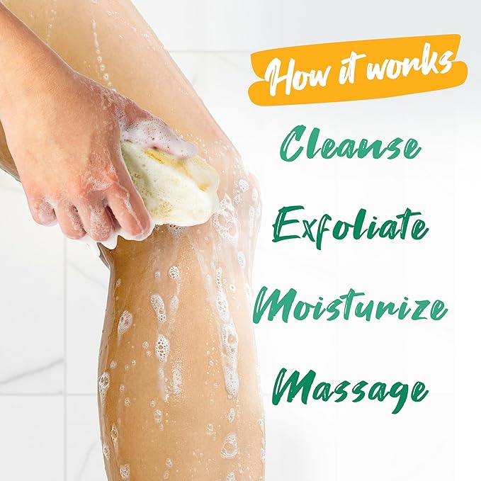 Spongeables Exfoliating Body Wash in a 20+ Wash Sponge, Vitamin C, 1 Count