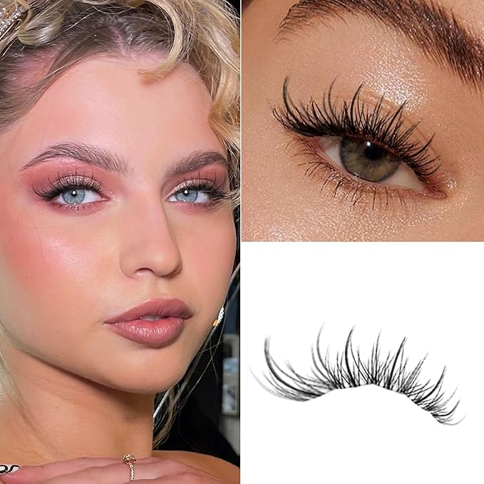 LA MAESII 120Pcs Clear Band Lash Clusters 10-14mm Natural Look Cluster Eyelashes Resuable Invisible Band Individual Cluster Lashes(77)