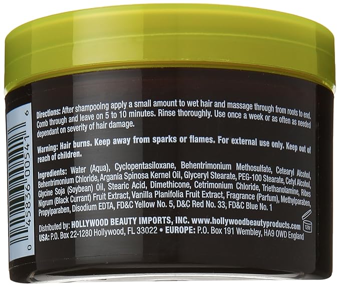 Hollywood Argan Oil Hair Mask, 7.5 Oz