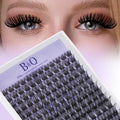 B&Q Lash Clusters B06 DIY Eyelash Extensions 72pcs Clusters Lashes C D Curl Wispy Volume Lashes Individual Cluster DIY at Home (B06,D-8-16MIX)