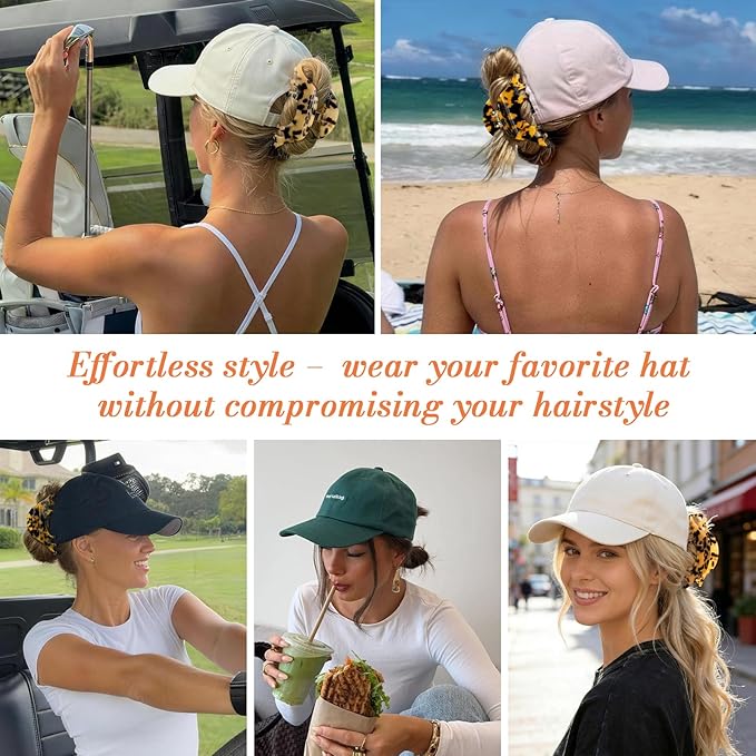 2 Pack Large Hat Hair Clips for Women, 4.2 Inch Big Acetate Claw Clips for Baseball Caps Trucker Hats, Non-Slip Strong Hold Hair Claw Clips for Thick Thin Hair, Hair Accessories Gift, Tortoise Shell