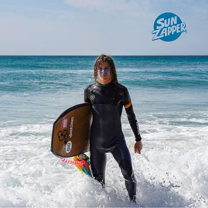 Sun Zapper Extreme Zinc Sunscreen Stick SPF 50+ Blue Bay – Colored Water Resistant Mineral Sunscreen for Face, Zinc Oxide Surf Sunscreen Stick for Water Sports, 15g (0.53 oz), Australian Made