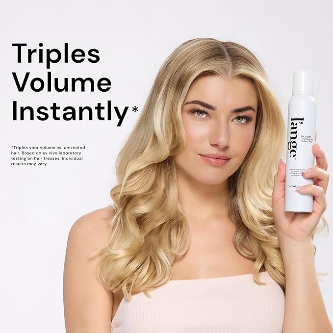 L'ANGE HAIR Full Grit Volumizing Dry Texture Spray for Hair - Root Lift Spray with Flexible Touchable Hold & Airy Grip, Touchable Lightweight Volume for Effortless Styles & Next-Day Refresh - 5 oz