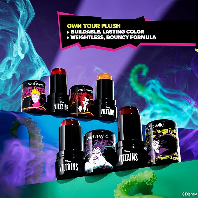 wet n wild Disney Villains Extreme Evil Jelly Blush – Vain