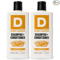 Duke Cannon Supply Co. 2-in-1 Hair Wash - Masculine Scent - Gentle Cleansing Hair Wash For Men - Stimulating Hair Shampoo & Conditioner - Strengthens Hair - Sawtooth - 2 Pack (14 oz)
