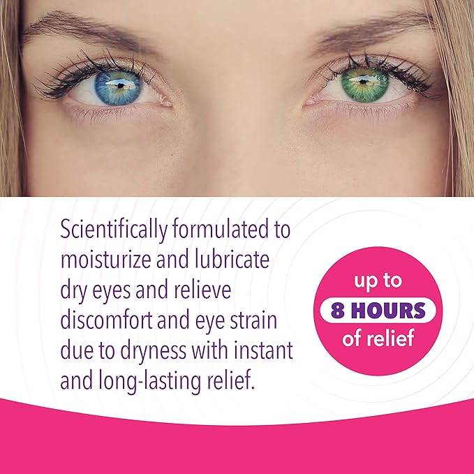 iVIZIA Sterile Lubricant Eye Drops for Dry Eyes, Preservative-Free, Moisturizing, Dry Eye Relief, Contact Lens Friendly, 0.16 fl oz Bottle Packaging May Vary
