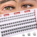 Short Lash Clusters 8-12MM Natural Eyelash Clusters C-curly Wispy Cluster Eyelash Extensions DIY Lash Extension Ultra Thin Lash BandC Cluster Lashes Individual Lashes for Beginners by Newcally