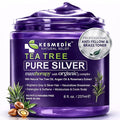 KESMEDIK Tea Tree Purple Hair Mask Toner with Argan Oil, Deep Conditioner for Dry Damaged Bleached, Blonde Silver White & Gray Hair Toner, Itchy Scalp Relief, Removes Brassy & Yellow Tones