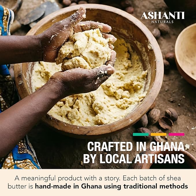 Ashanti Naturals Scented Whipped Shea Butter | African Body Butter for Men w/Coconut and Almond Oil (Midnight Amber Souffle, 8 oz)