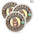 Badger Healing Balm, Hard Working Hands Cream, Organic Hand Cream for Dry Cracked Hands, Long Lasting Hand Moisturizer/Dry Hands Treatment, .75 oz Tin, 3-Pack