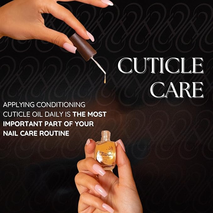 Tammy Taylor Hydrating Nail Cuticle Oil with Cuticle Cream, Peach Cuticle Softener w/Vitamin E, Jojoba Oil, Natural Ingredients & USA Made Professional Nail Growth Oil for Growth & Strength (4 oz)
