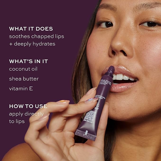 ITK Nourishing Lip Balm - Hydrate Dry, Chapped Lips with Shea Butter + Coconut Oil + Vitamin E - Moisturizes + Soothes Chapped Lips - Glossy, Fragrance Free, Clear, 0.2 Oz