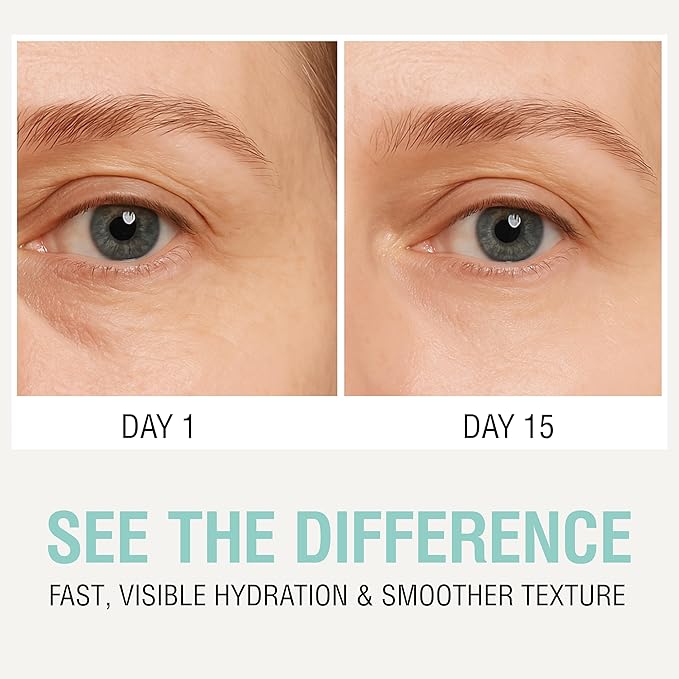 NOVEHA Hydrating Eye Cream for Sensitive Skin (30 ml), Eye Moisturizer for Dry Eyelids & Under Eyes, Vegan Ceramide Eyelid Cream, Anti-Aging Eye Cream for Fine Lines & Puffiness, Fragrance-Free - 1 oz