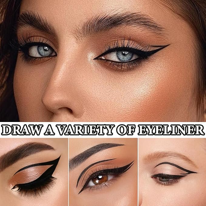 12 PCS Black Eyeliner Pencils,Professional Long Lasting Waterproof Makeup Pencils,Highly Pigmented Inner Corner Eye Highlighter Eyeliner Pencil Eye Liner Pen Sets for Women