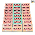 Mixed Style Faux Mink Lashes 27Pairs - 5D Fluffy Cat Eye False Eyelashes with D Curl, Soft Reusable Strip Lashes for Daily Makeup & Salon-Grade Extensions Effect