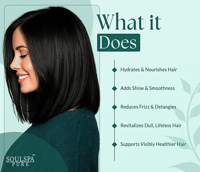 SOULSPA PURE Biotin Peppermint & Tea Tree Shampoo and Conditioner Set - Sulfate Free Scalp Care for Thinning & Color-Treated Hair - Clarifying Formula for Men & Women - Made in USA - 16 fl oz Each