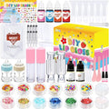 Jcoos Lip Gloss Making Kit, 73PCS Fun Make Your Own Lip Gloss Kit Kids, Beginner, Lipgloss Sets for Girls, DIY Lipstick Set, Moisturizing Lip Oil Base, Gifts for Tween Girls, Teens, Daughters, Women