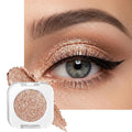 Erinde Champagne Gold Shimmer Single Eyeshadow, Metallic Glow Glitter Cream Eye Shadow, Monochrome Eyeshadow Palette Makeup, Waterproof Sombras para Ojos, Vegan & Cruelty-Free, 09
