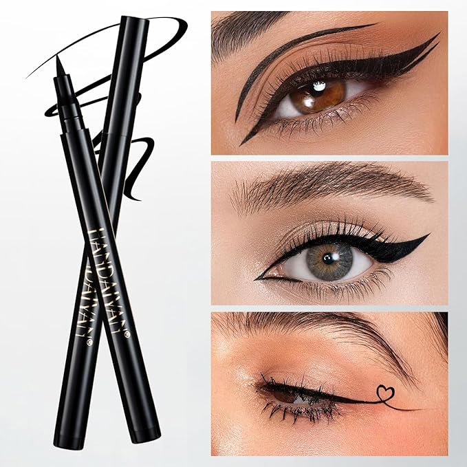 Eyebrow Pen Makeup kit, Eye Brow Pomade Stencil Shaper Tinting kits for Women Girls, Eyebrow Pomade, Eyebrow Pencil, Long Lasting Waterproof with Eyebrow Brush and Eyeliner Natural Brows& Dark Brown