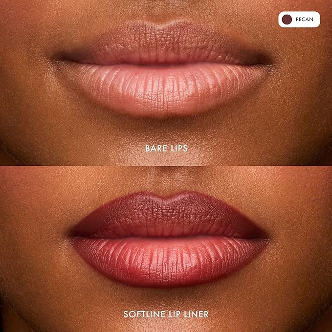 Summer Fridays SoftLine Lip Liner Pencil - Creamy, Long-Lasting Matte Lip Pencil for Sculpted Definition - Skin Care Infused Makeup with Hyaluronic Filling Spheres + Jojoba Oil - Pecan (1.02 g)