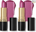 REVLON Super Lustrous Lipstick, Creamy Formula For Soft, Fuller-Looking Lips, Moisturized Feel, Iced Amethyst (625), 0.15 oz (Pack of 2)