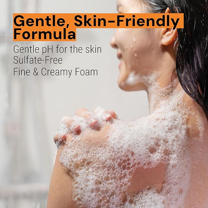 Panier des Sens - Provence Citrus Moisturizing Body Wash for Women & Men - Gentle Shower Gel - 96% Natural - Normal, Sensitive Skin - Body Care Made in France, SLS Free, Vegan - 6.8 floz