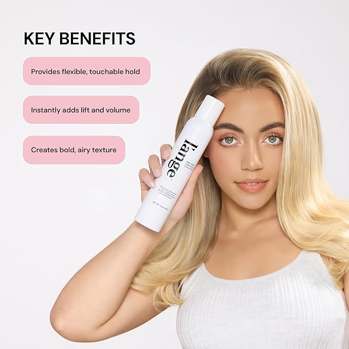 L'ANGE HAIR Full Grit Volumizing Dry Texture Spray for Hair - Root Lift Spray with Flexible Touchable Hold & Airy Grip, Touchable Lightweight Volume for Effortless Styles & Next-Day Refresh - 5 oz