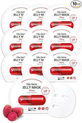 BANOBAGI Vita Genic Jelly Pore Tightening Face Masks Beauty w/Essence & 11 Vitamin Complex | Korean Face Mask Skin Care Sheet | Moisturizing Face Mask Facial Care for Oily Skin (1.8 fl oz, 10 Sheets)