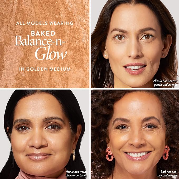 LAURA GELLER NEW YORK Baked Balance-N-Glow Illuminating Foundation - Golden Medium - Buildable Sheer to Light Coverage - Satin Finish