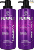 Purple Shampoo and Conditioner Set - Sulfate Free Formula for Women and Men - For Toning and Balancing Brassy, Blonde, Silver and Gray Hair - 14 Fl Oz (Set of 2)