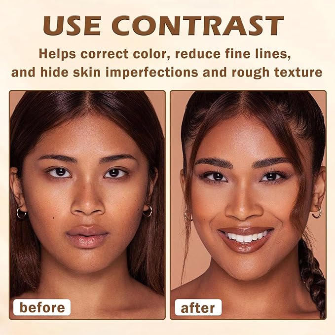 AIUEO Air Brush Makeup Foundation Spray for Mature Skin, Silky Mist Spray Full Coverage Foundation Makeup for Smooth Radiant Skin-08 Tan(Bronze)