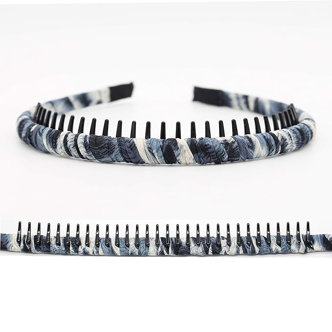 JOBAND Fashion Comfy Headbands - Short Hair Bands (Teeth Comb,Hoop) - Not Easy To Break (4 Colors)