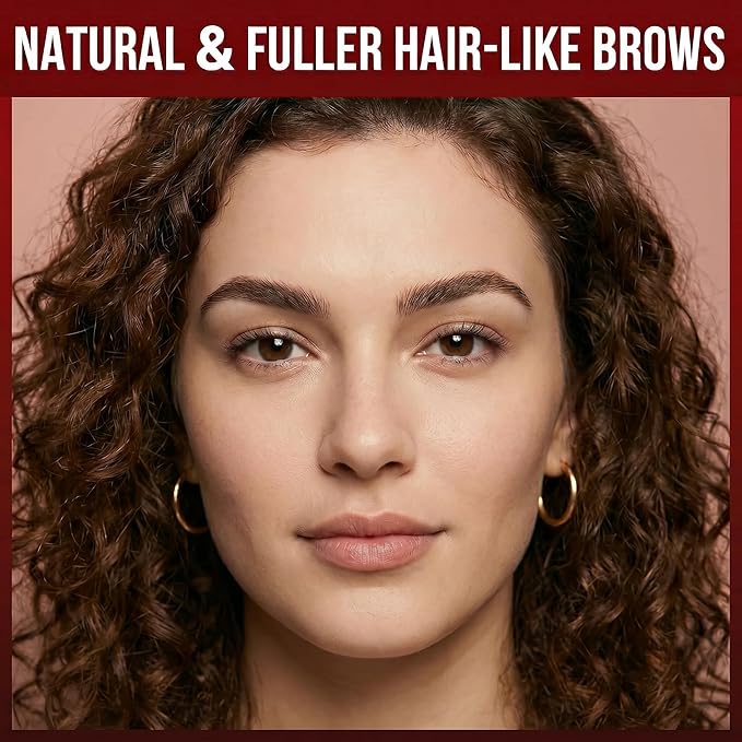 Eyebrow Pencil for Women, 2-in-1 Microblading Eyebrow Pen with 4D Square & Ultra-Fine Tips, Waterproof Long-Lasting Brow Pencil, Hair-Like Strokes for Natural Fuller Brows with Brow Brush, Light Brown