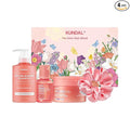 KUNDAL Protein Bonding Shampoo, Hair Mask, Serum Set, Damage Repair Care, Protein Bonding System, Heat Protection, Shine Boost, Violet Muguet, 300ml+200ml+50ml