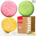 Ginger Rosemary & Rice Water Shampoo Bar Pack 3 - Hair Growth, Thickening, Strengthening, Anti Hair Loss, Volumize & pH Balanced - Sulfate & Silicone Free For All Hair Type