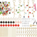 DRHWEFSQ 325Pcs Lip Gloss Keychain Making Kit, DIY Jewelry Supplies with 118 Charms, 25 Extender Chains, 30 Clips, 150 Jump Rings & Plier for Custom Keychains, Bags, Handmade Gifts