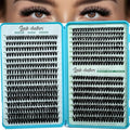 Wispy Lash Clusters 640pcs Eyelash Cluster Extensions 50D+60D Curl Individual False Eyelashes 9-16mm Natural Fluffy Mink Lash Clusters Extension Kit