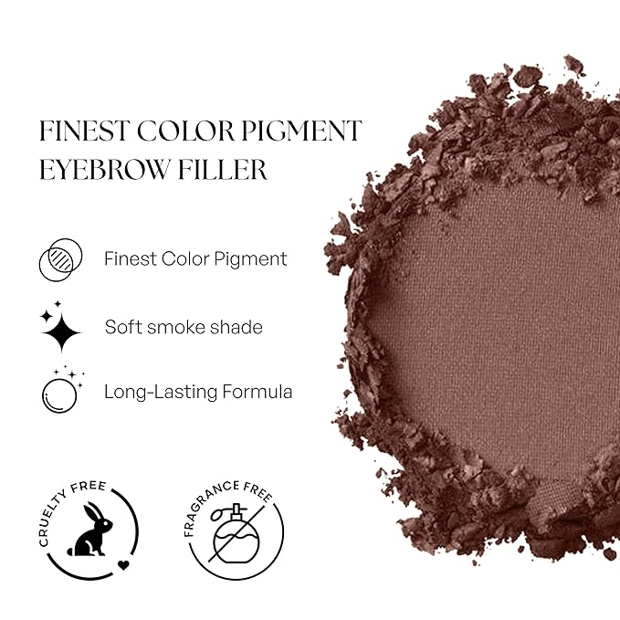 SORMÉ Smudge Proof Long Lasting Eye brow Powder for Women - Always Perfect Brows with Brush and 3 Shaping Eyebrow Stencils (Fine, Medium, Full) - Finest Color Pigment Eyebrow Filler - Walnut