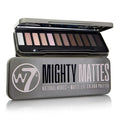 W7 Mighty Mattes Eyeshadow - 12 Matte Nude Colours – Flawless & Natural Long-Lasting Makeup Palette