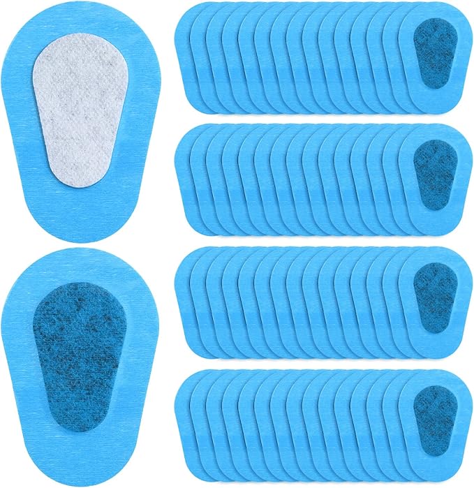 Panitay 40 Pcs Adhesive Eye Patches for Adults Eye Patch for Disposable Breathable Amblyopia Lazy Adhesive Bandages for Men(3.3 x 2.3 Inch,Blue)