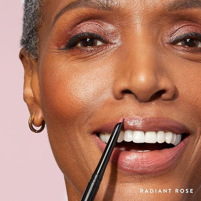 LAURA GELLER NEW YORK Modern Classic Lip Liner, Luxurious Creamy Long Lasting Lip Liner, Prevents Feathering and Fading, Radiant Rose