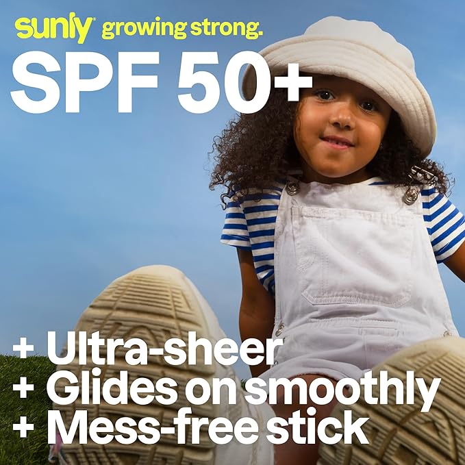 ATTITUDE Kids Mineral Sunscreen Stick SPF 50, Broad Spectrum Zinc Oxide, EWG Verified, Non-Nano, Mess-Free Stick for Face & Body, Lightweight Non-Greasy, Vegan, Watermelon & Coco Scent, 2 Oz