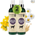 PAWFUME Skin & Coat Detangler Spray for Dogs, 2-Pack – Soothe Dry, Itchy Coats Quickly – Non-Toxic Chamomile & Oat Formula, Essential Fatty Acids & Vet-Certified – Dog Detangler Spray Dematting Care