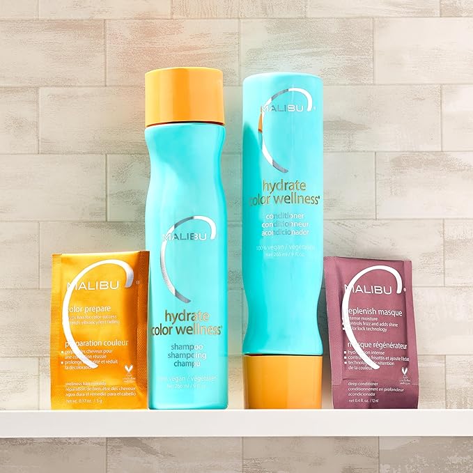 Malibu C Replenish Hair Masque (1 Packet) - Ultra Hydrating Deep Conditioner for Hair Repair - Reparative Formula with Avocado Oil for All Hair Types