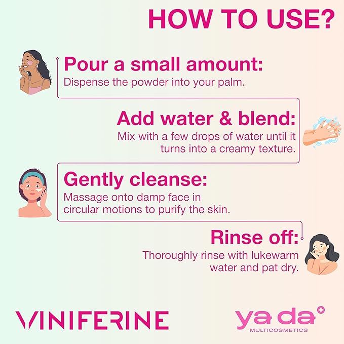 Viniferine Purifying & Rejuvenating Powder Peeling - Enzyme Exfoliating | Buffs Away Dullness for a Brighter Complexion | Synergistic Formula | 0.07oz x 20pcs | Rewrite Your Skin’s Story